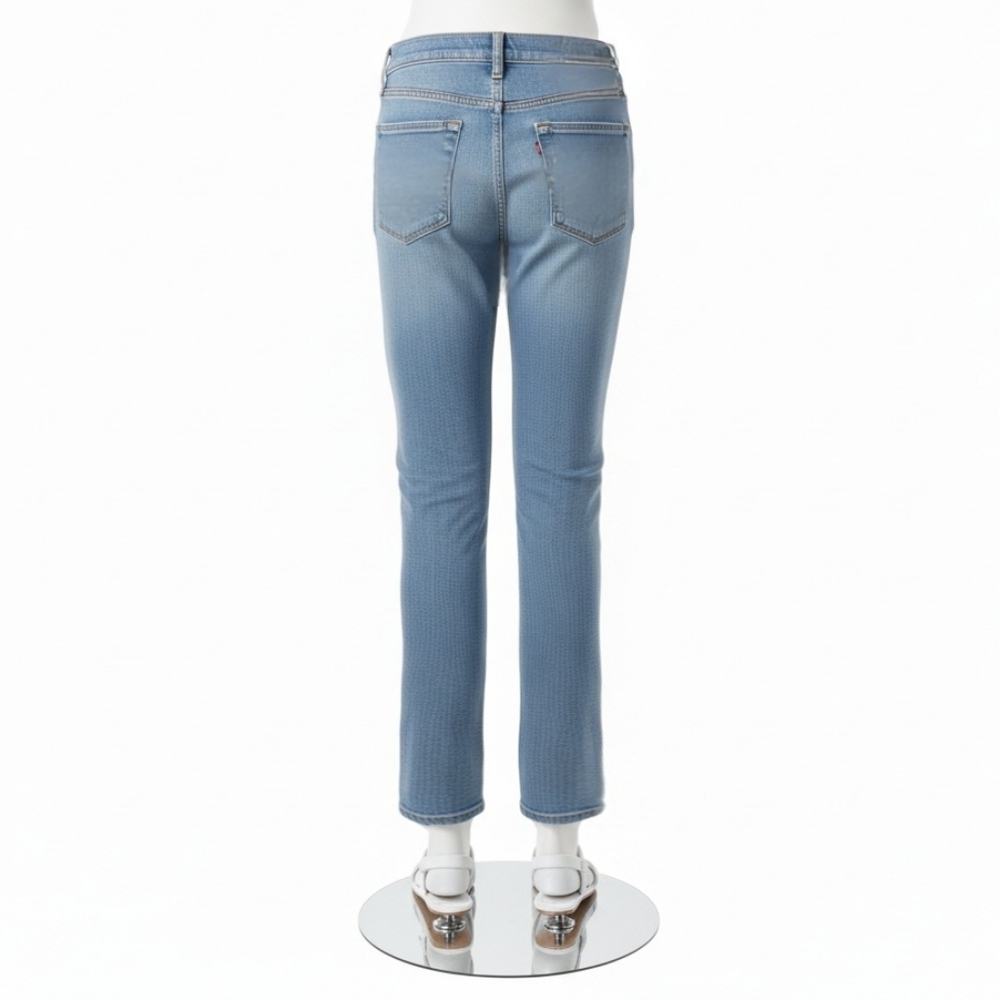 VTG 90s Y2K Lee One True Fit Jeans High-Rise Medium Wash (30" Waist) - Picture 2 of 10